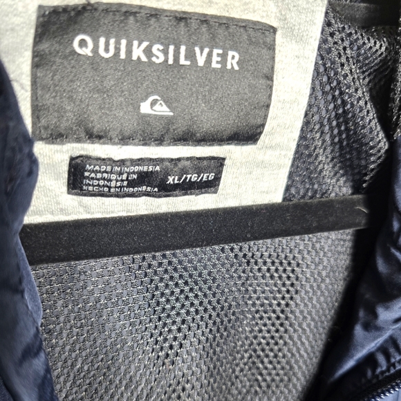 Quicksilver lightweight windbreaker Size:XL Color:Navy/Olive - Picture 4 of 4